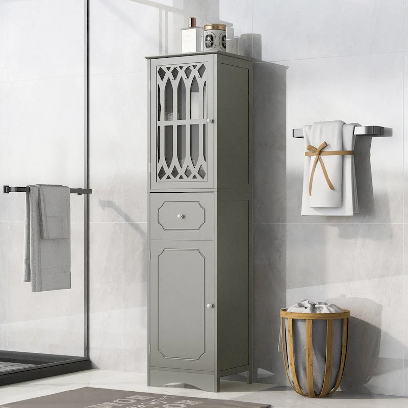 Meuble de salle de bain avec tiroir et portes