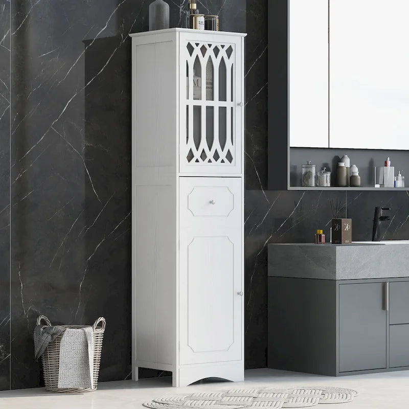 Meuble de salle de bain avec tiroir et portes