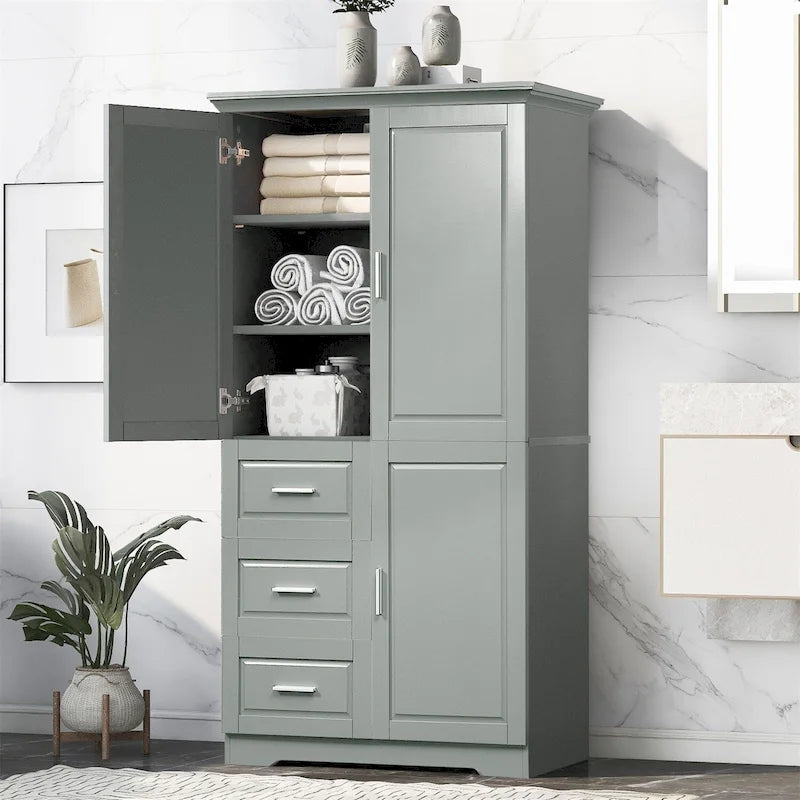 Meuble de rangement haut et large avec portes