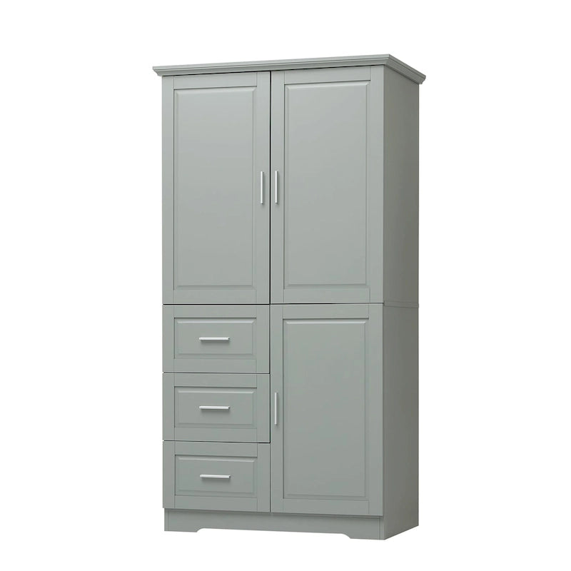 Meuble de rangement haut et large avec portes