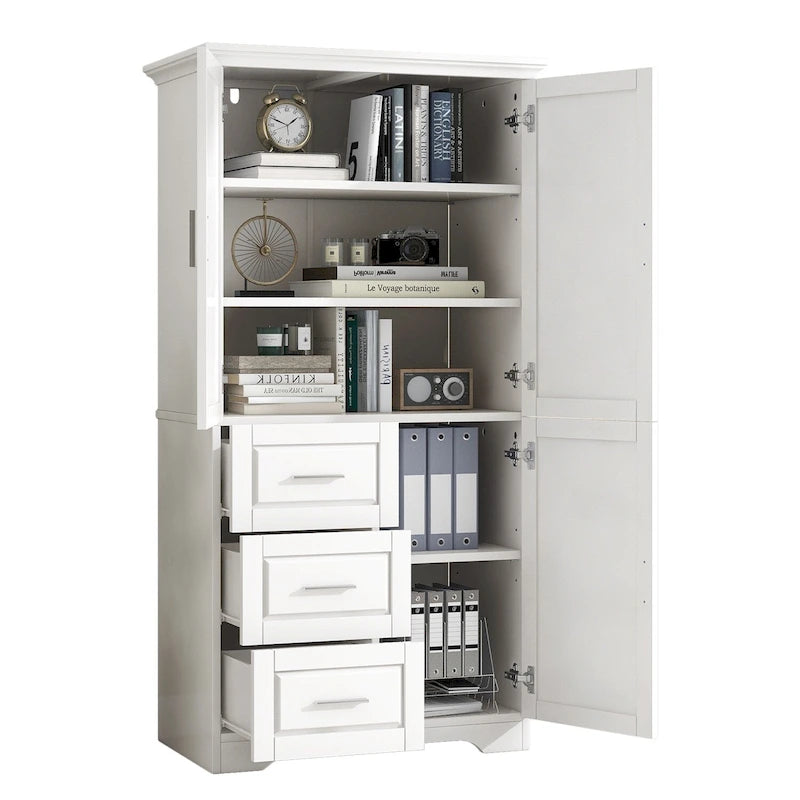 Meuble de rangement haut et large avec portes