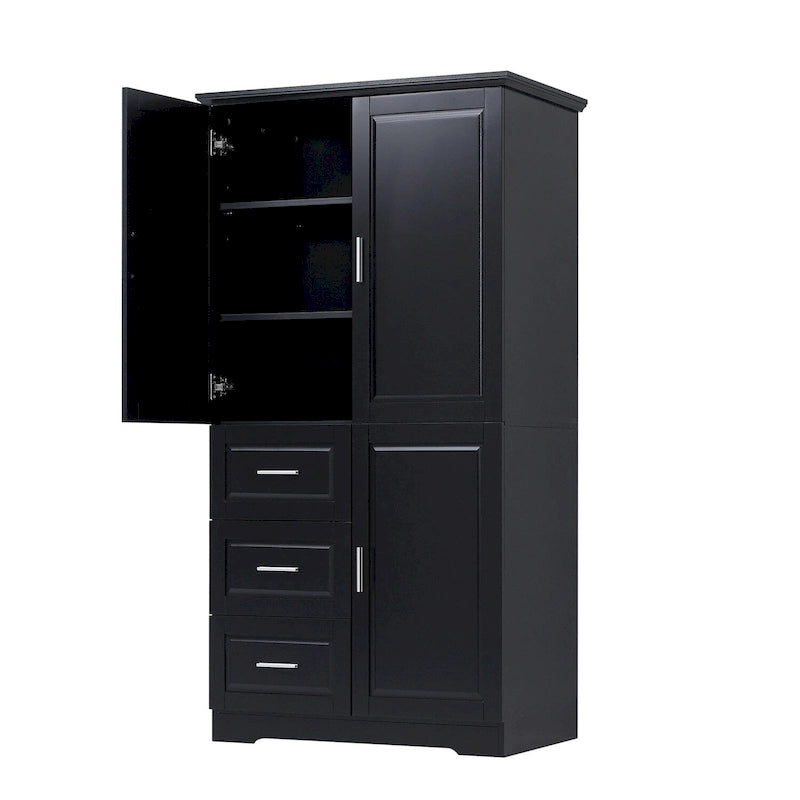Meuble de rangement haut et large avec portes