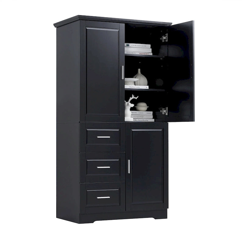 Meuble de rangement haut et large avec portes