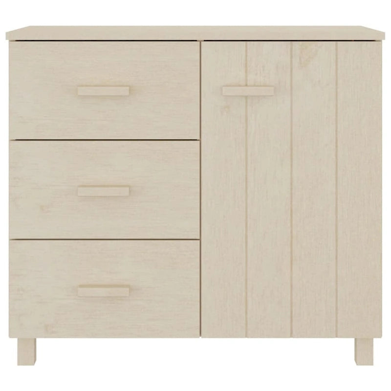 Buffet de cuisine en pin massif avec rangements - 89,9x39,9x80 cm