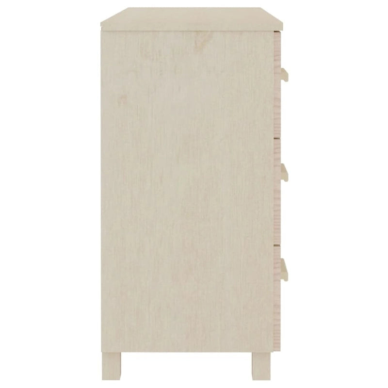 Buffet de cuisine en pin massif avec rangements - 89,9x39,9x80 cm