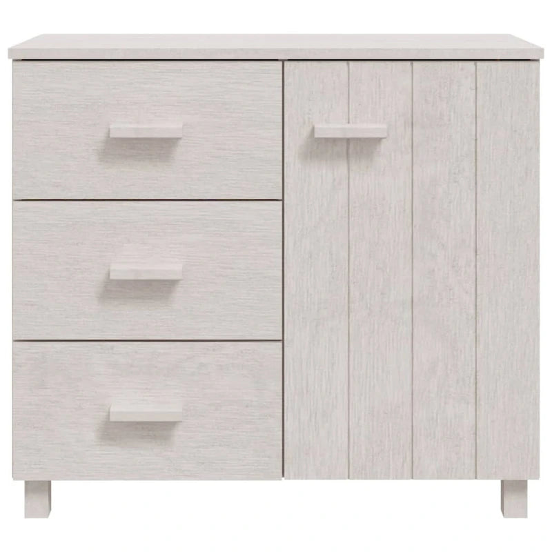 Buffet de cuisine en pin massif avec rangements - 89,9x39,9x80 cm