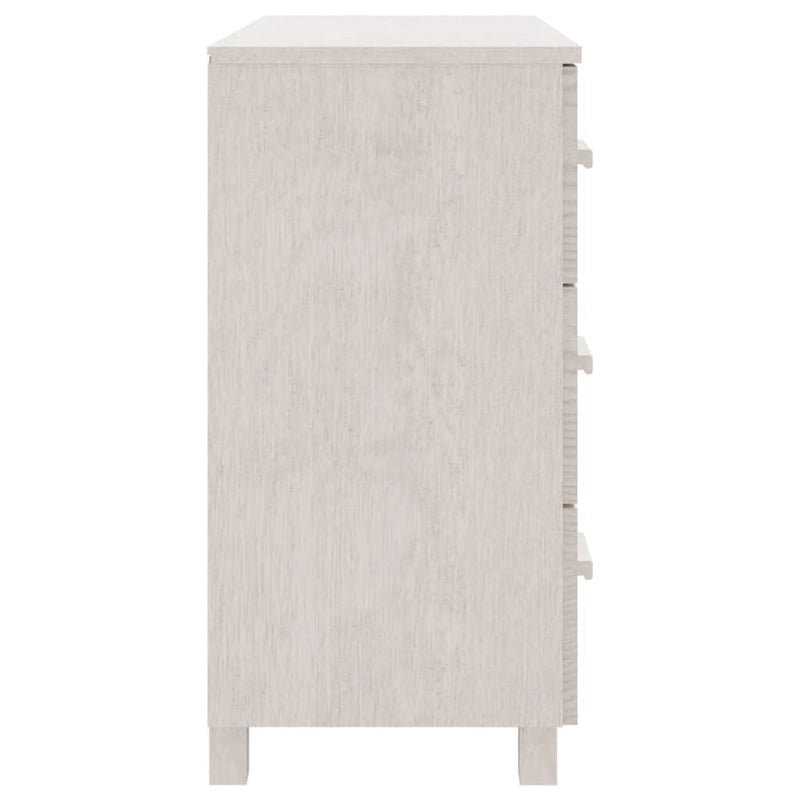 Buffet de cuisine en pin massif avec rangements - 89,9x39,9x80 cm