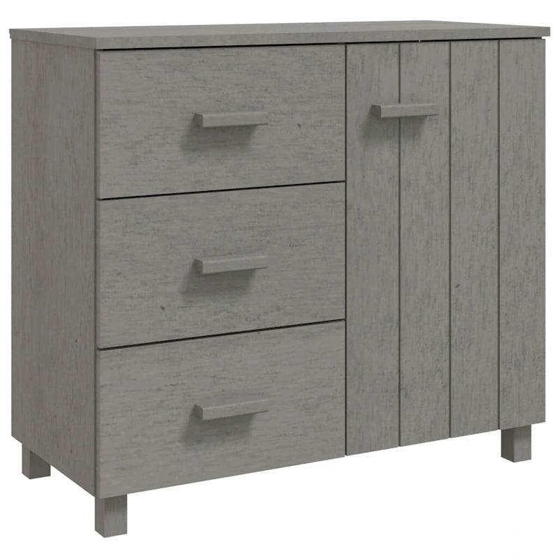 Buffet de cuisine en pin massif avec rangements - 89,9x39,9x80 cm