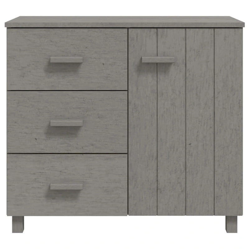 Buffet de cuisine en pin massif avec rangements - 89,9x39,9x80 cm