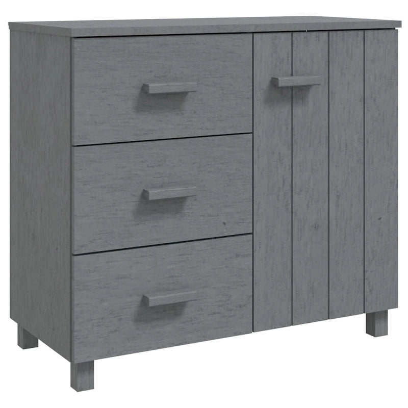 Buffet de cuisine en pin massif avec rangements - 89,9x39,9x80 cm