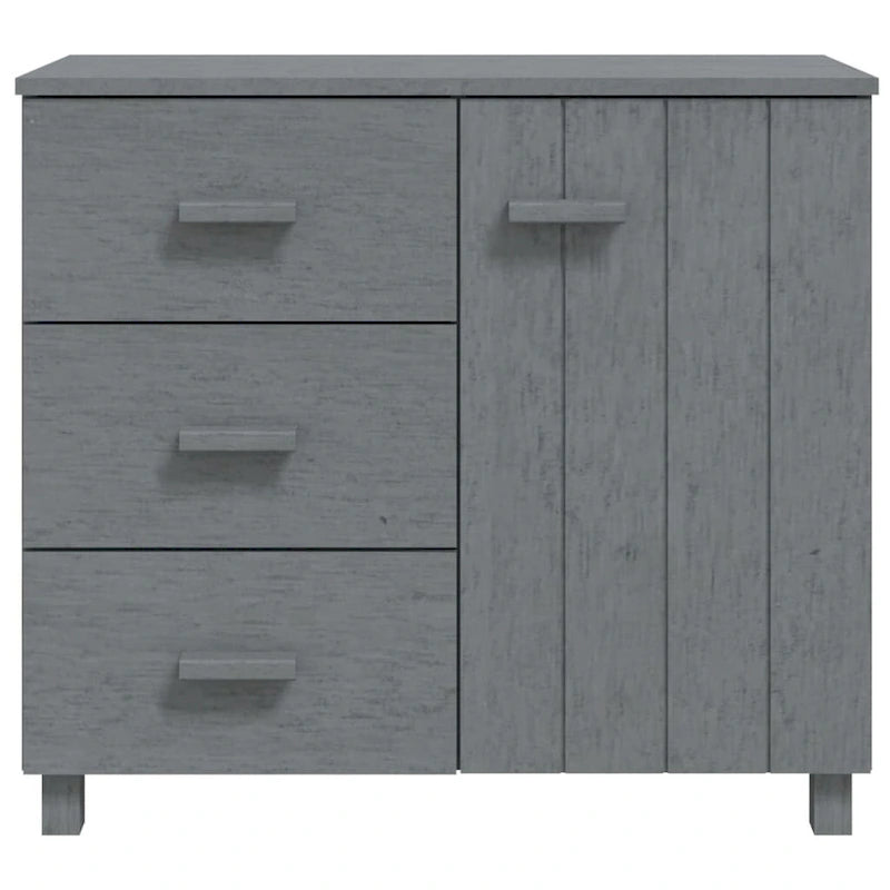 Buffet de cuisine en pin massif avec rangements - 89,9x39,9x80 cm