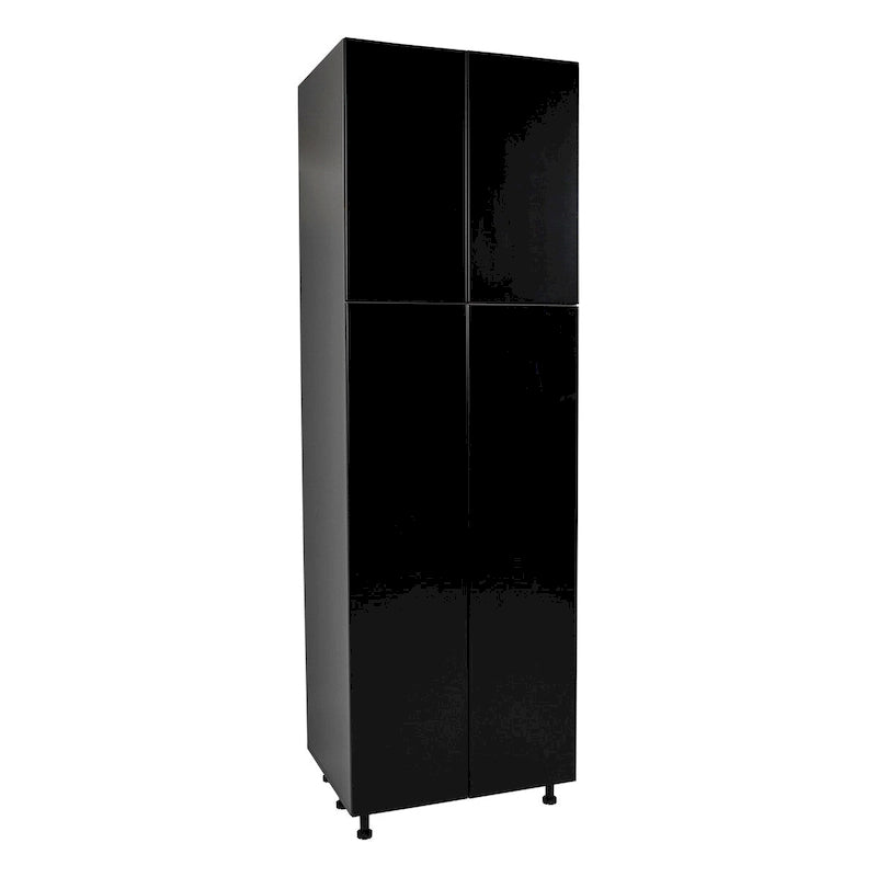 Meuble utilitaire 24 x 90 à quatre portes – Gris – 24 x 90 x 23 3/8