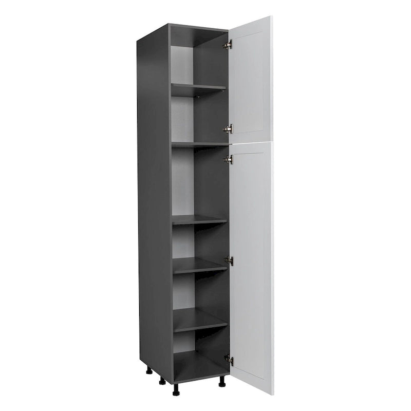 Armoire utilitaire 18 x 96 à double porte - Grise - 18 x 96 x 23 3/8