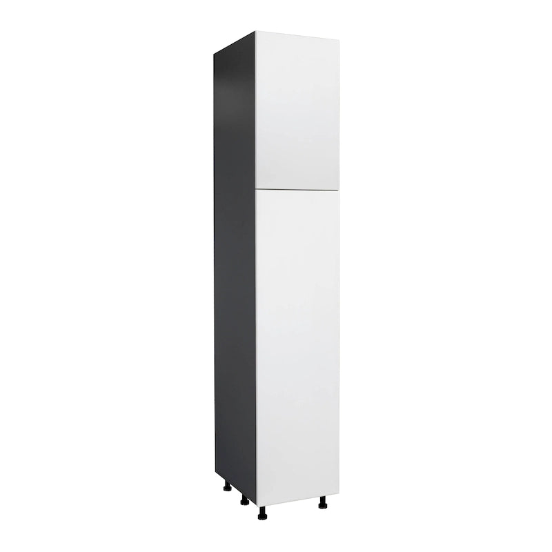 Armoire de rangement à deux portes grise 18 x 84 - 18 x 84 x 23 3/8