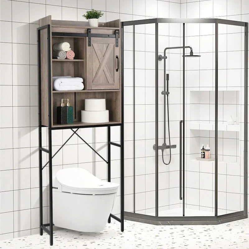 Meuble de salle de bain en MDF à trois étagères de style rétro