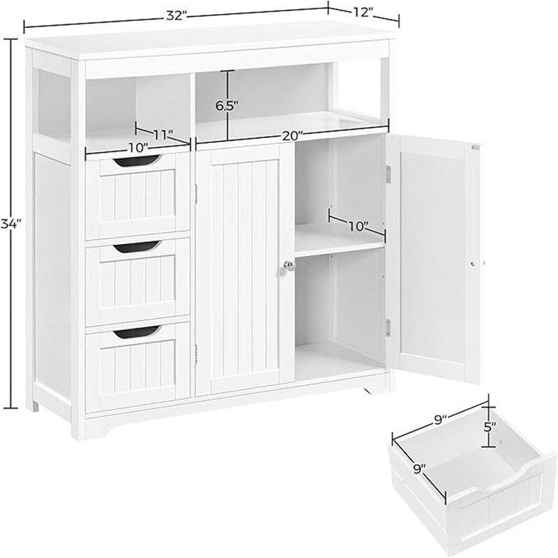 Meuble bas de salle de bain - 12P x 32L x 34H